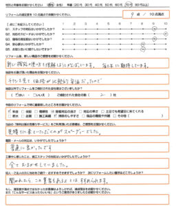 奈良市　エコキュート取替のお客様のご感想